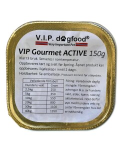 V.I.P. Gourmet ACTIVE 150 g boks