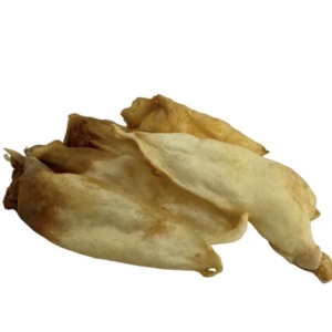 Tørket ører av geit