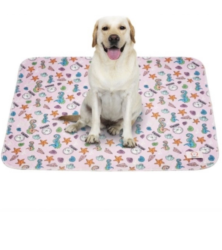 MISOKO Reusable Pad Seahorses pink 80x140 cm -2PK - Bilde 3